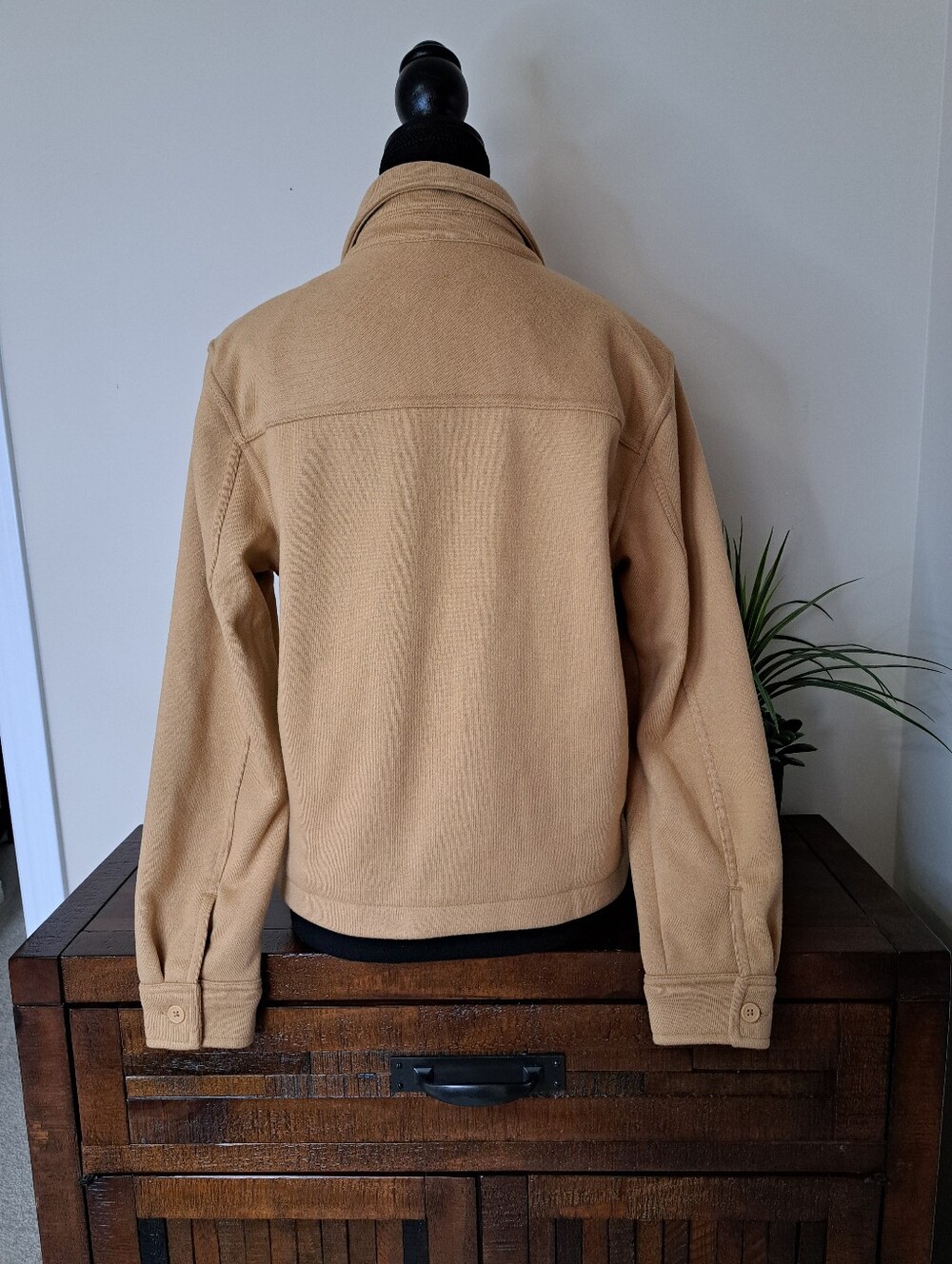 Mondetta On The Go Jacket Cropped Camel Tan Button-Up Casual Womens Size Small - Picture 5 of 16